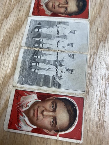 1912 T202 Triple Folders Hassan Cigarettes Mordecai Brown & George Graham Card - Picture 3 of 8