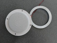 Image of PAIR OF 4" MOISTURE RESISTANT CEILING SPEAKERS FOR BATHROOM KITCHEN ETC 4 OHM