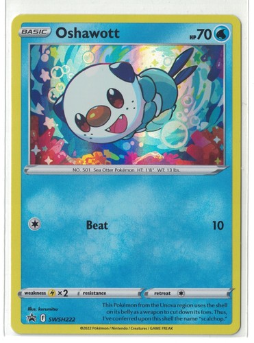 2022 Pokemon Sword & Shield Black Star Promos - Oshawott SWSH222