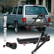 For 1984-2001 Jeep Cherokee Xj Offroad Rear Bumper Led Lights Tire Carrier Wire