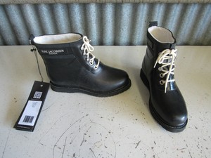 lined ankle rain boots
