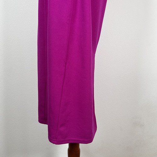 Lulu's Keep You Out Twist Front Dress Size Large NWT Cutout Midi Length Magenta - Picture 13 of 14