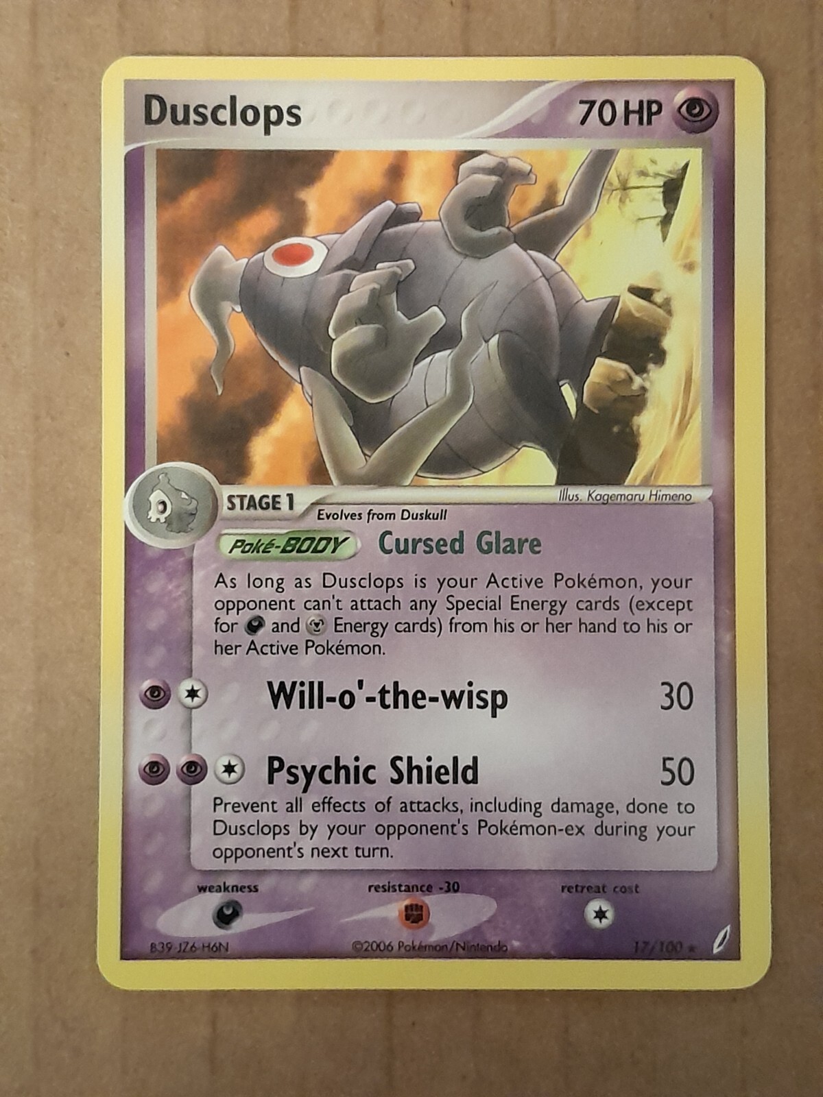 Pokemon Dusclops 17/100 Crystal Guardians Rare NM-Mint See Pictures