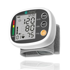 LED Blood Pressure Monitor Wrist Heart Rate Monitor Voice Broadcast Rechargeable