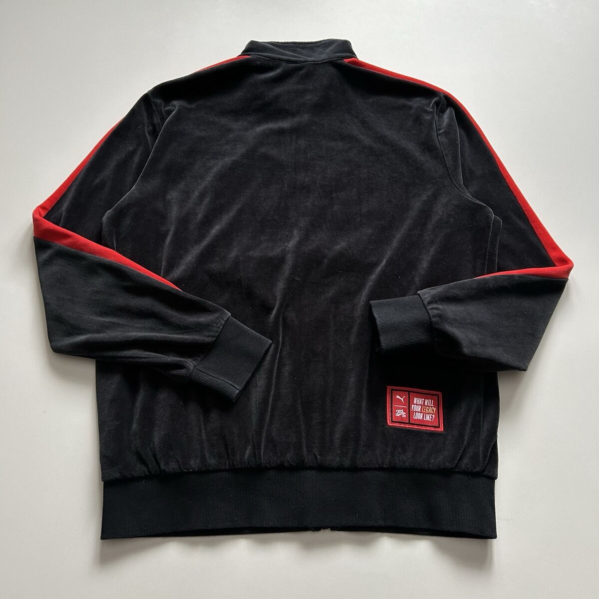 PUMA x FUBU 05 Black / Red Velvet Velour Zip Up Track Jacket PUMA x FUBU 05 Black / Red Velvet Velour Zip Up Track Jacket
