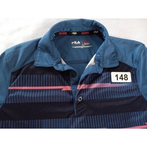 Fila Shirt Boys Large 14/16 Multi Color Polo Sport - Picture 2 of 8