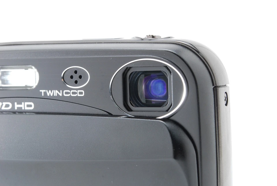 [Neuwertig] Fujifilm FinePix Real 3D W3 10.0MP Digitalkamera schwarz mit Box ... - Bild 3 von 4