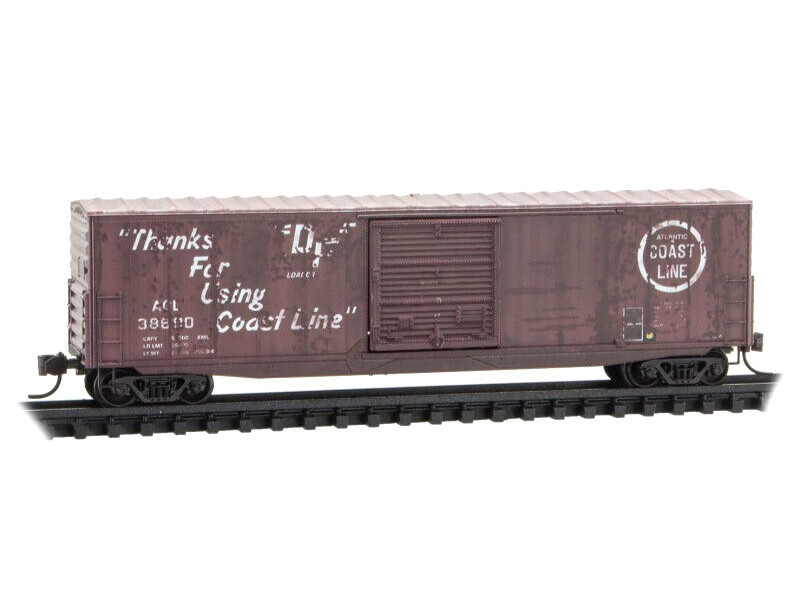 N Scale Micro-Trains MTL #180 52 260 ACL 50' Standard Box Car Weathered