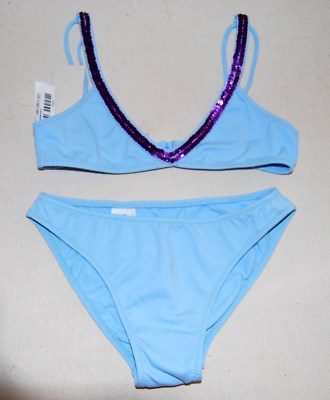 La Perla 3 piece bikini 110 116 A6 bustier tankini 58.00 sequins sugar MMAZ-3