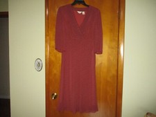 J Jill dress - Rust Print - excellent condition - Size Small - ON SALE!!