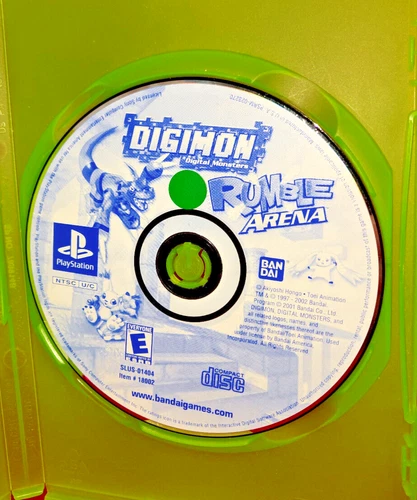 Digimon Rumble Arena (Sony PlayStation, 2002) Disc Only, plays on PS3