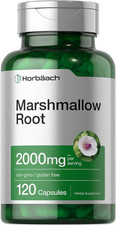 Marshmallow Root Capsules  2000Mg  120 Count  Non-Gmo  Gluten Free  Traditi