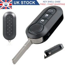 Replacement 3 Button Key Fob Case for Fiat 500 L Ducato Doblo Punto Bravo Panda