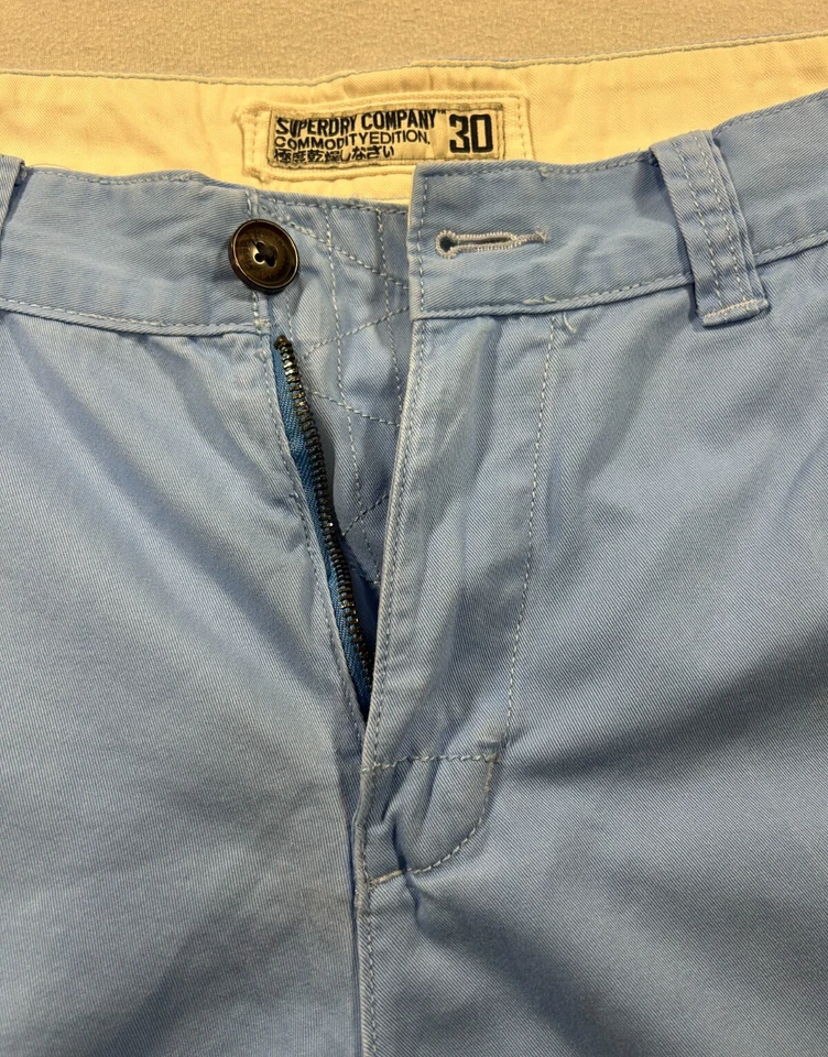 Superdry Hombre Company Commodity Edition 30 Chino Shorts Azul Claro Short Foto 2 de 4