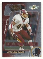 2000 Score Football -Building Blocks- #24 - Stephen Davis - Washington Redskins
