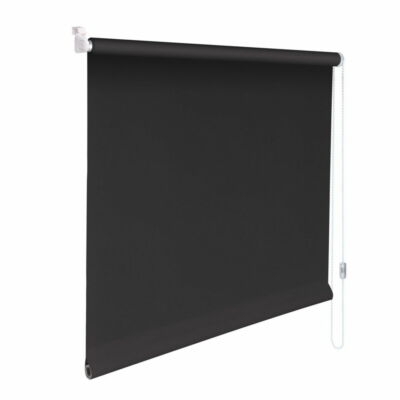 Mini-Rollo Klemmfix Klemmrollo Easyfix Sichtschutz - Höhe 200 cm dunkelgrau