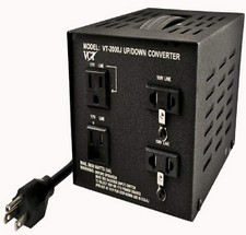 VT-2000J Japan 100 Volt to USA 110 Volt Voltage Converter Transformer, 2000 WATT