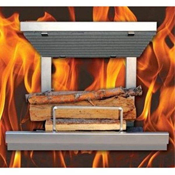 Earth's Flame Stainless Steel Woodburning Fireplace Grate for sale
