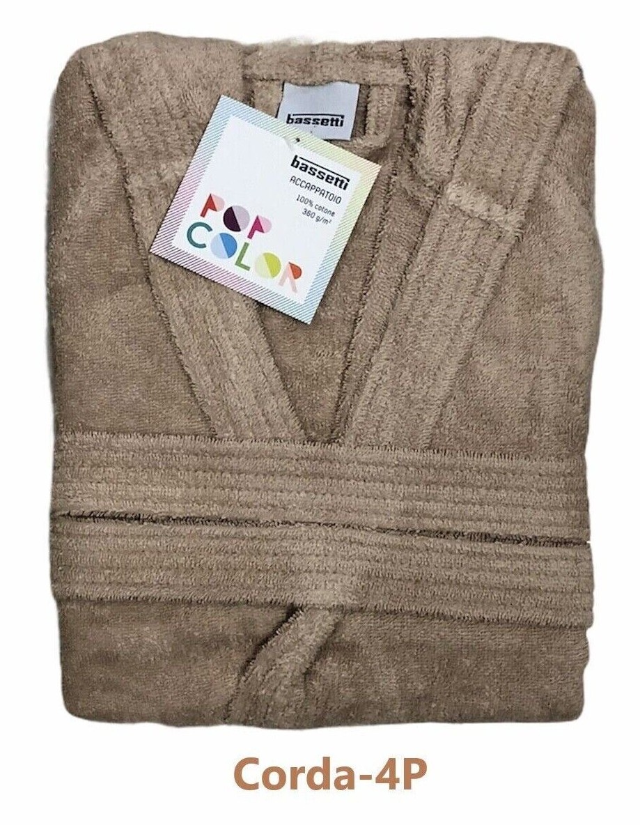 Bassetti Accappatoio Con Cappuccio In Puro Cotone Spugna 360 G/m² – Unisex, Taglia XXL – Colore Bosco – Certificato Oeko-Tex
