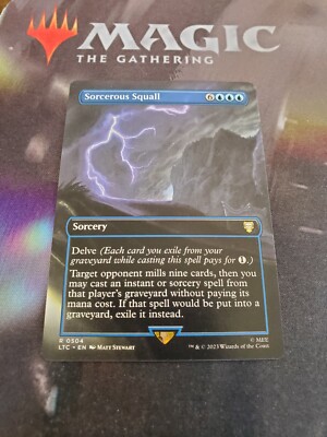 Mtg. Sorcerous Squall. Borderless. The Lord of the Rings. Pack Fresh 
