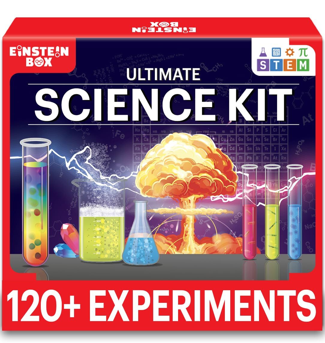 Einstein Box Ultimate Science Kit for Boys &Girls Ages 6-8-12-14
