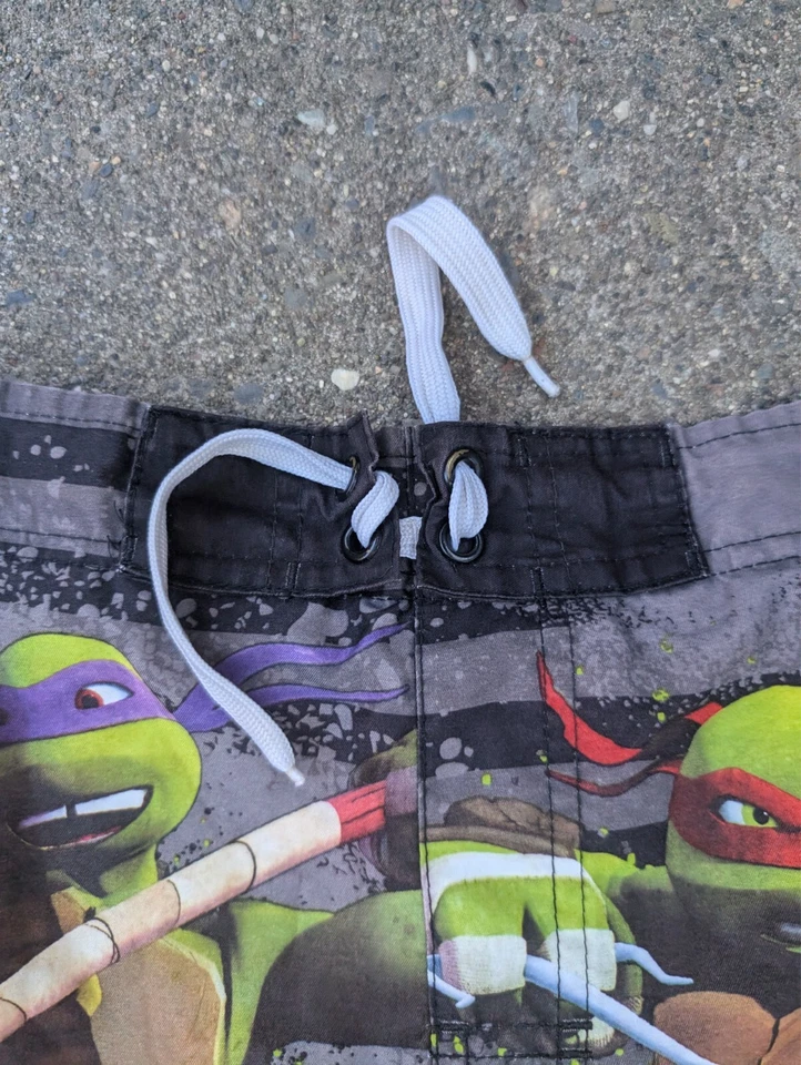 Baúl de baño grande Teenage Mutant Ninja Turtles TMNT Nickelodeon Board Shorts para niños Foto 3 de 4