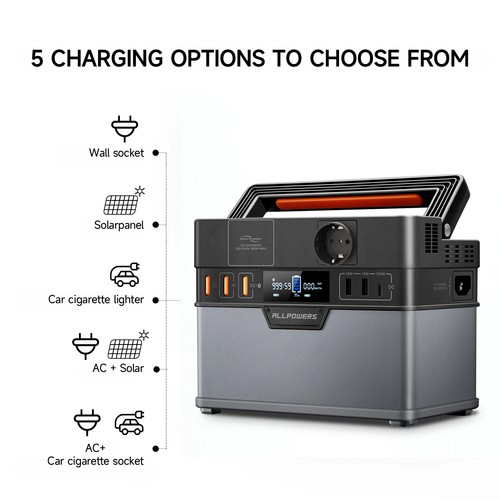 Portable Power Station 300W (Peak 500W), 288Wh Backup Battery Power Supply - Picture 8 of 13