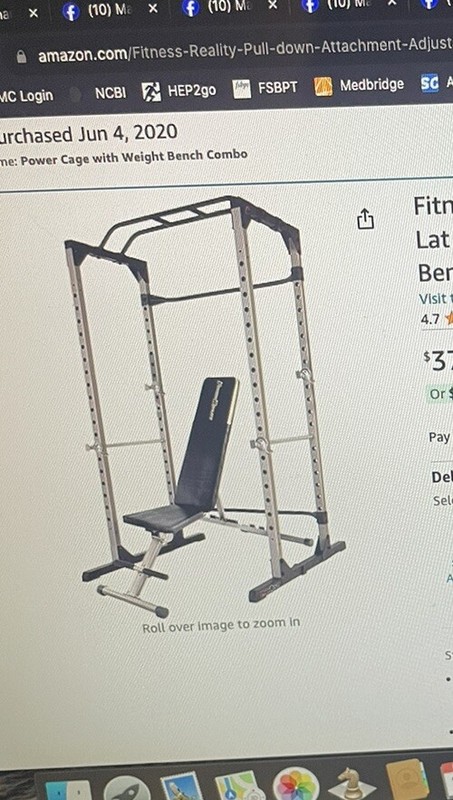 Fitness Reality Squat Rack Power Cage W Bench And Olympic Size Barbell Bar