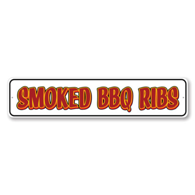 Smoked Bbq Ribs Sign