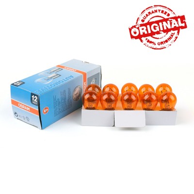 10Pcs For OSRAM 12V 21/5W P21/5W BAY15D Stop DRL Lights Lamp Bulbs Amber 2200K X