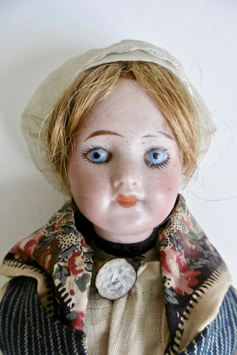 POUPÉE ANCIENNE TÊTE/BUSTE EN BISCUIT SFBJ 60 - CORPS PARISIEN EN PEAU- 30 cm | eBay