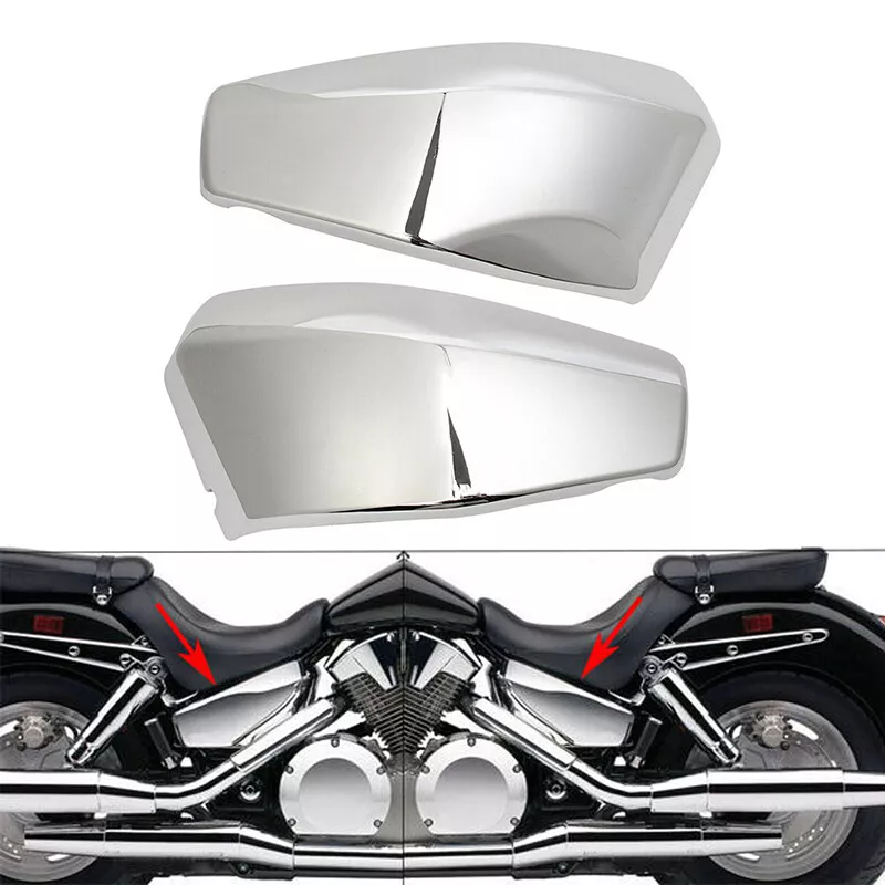 2pcs Chrome Battery Side Covers Fit For Honda VTX 1300 R S C