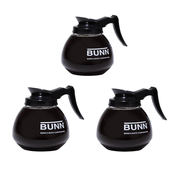 BUNN 5850 Commercial Glass Decanter 12 cup 64 oz Black Coffee Pot 3