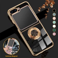 For Samsung Galaxy Z Flip 5 Flip 4/Flip3 5G Shockproof Magnetic Ring Stand Case