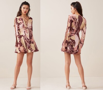 finders keepers bloom mini dress