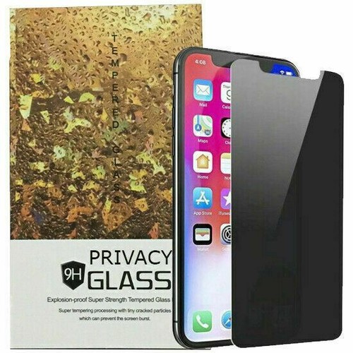 2X Anti-spy Privacy Glass Screen Protector For Apple iPhone 13 12 11 XR XS 8 7 - Picture 2 of 12
