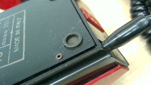 Raro teléfono de marcación giratoria Safnat Milano rojo de colección de los años 70 Italia - sin probar - Imagen 22 de 24