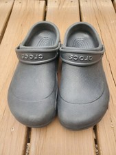 Crocs At Work Bistro Black Comfort Slip-Resistant Clogs 10075 Mens 10 Womens 12