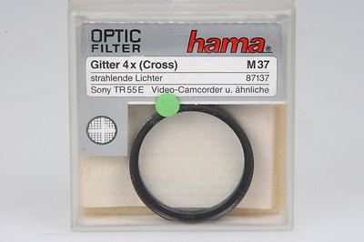Hama Gitterfilter 4x (Cross), Ø37mm #87137 in OVP