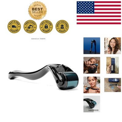 Ergonomic Derma Roller - 540 Titanium Needles for Gentle Skin Rejuvenation