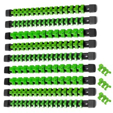 ALOANES 9 PC ABS Socket Organizer, 1/2 inch, 3/8 inch and 1/4 inch Drive Sock...