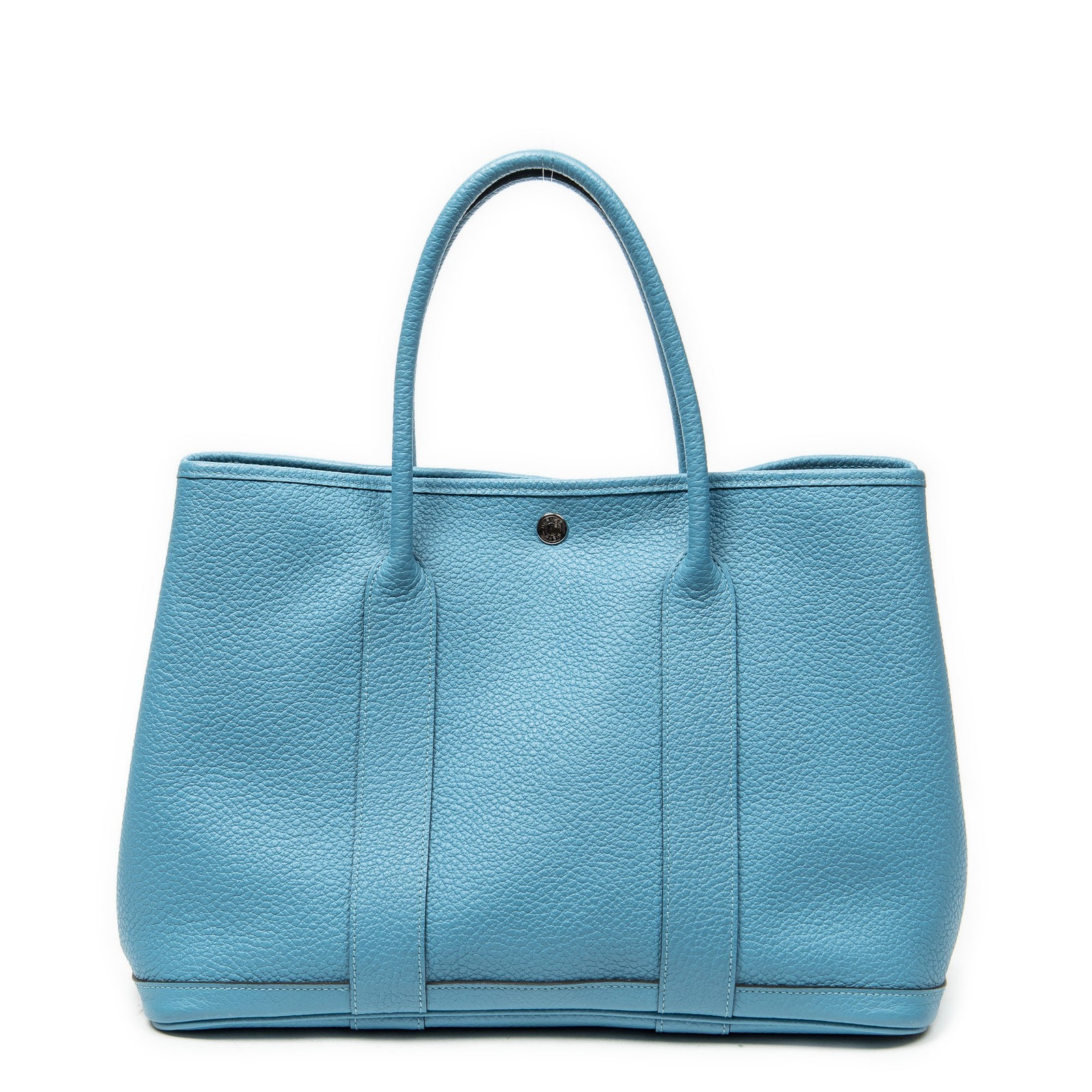 Hermes Garden Party Negonda Leather Turquoise Square R Unisex Bag #BCP133