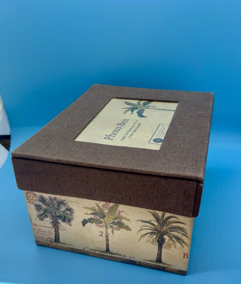 Caja de almacenamiento de fotos Tri-Coastal Design Keepsake 4x6 con 8 tarjetas de archivo, tiene capacidad para 750 Foto 3 de 4