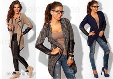 Damen Strickjacke Jacke Bolero Pulli Cape mit...