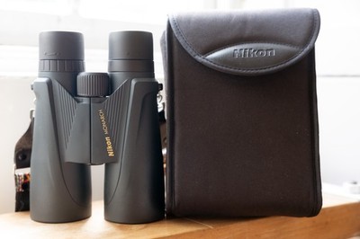 Nikon 8,5x56 Monarch 6,2° wasserdichtes Fernglas & Tasche / Top Zustand