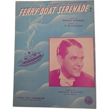 1940 Ferry Boat Serenade Sheet Music Frankie Masters Vintage Songbook
