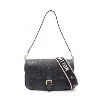 Louis Vuitton Diane Monogram Empreinte Noir 2WAY Handbag Leather M46386 r0_0621