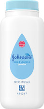 Johnson's Baby Naturally Derived Cornstarch Baby Powder, 1.5 oz