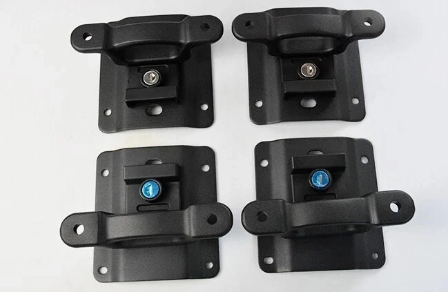4Pcs Suitable For 2005-25 Ford F150 F250 F350 Truck Cargo Bundling Bracket Plate Foto 3 de 4