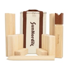 SunNordik Kubb Yard Game Set, Giant Viking Chess Outdoor Tossing Game Classic